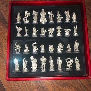 Danbury Mint The Fantasy Crystal chess set